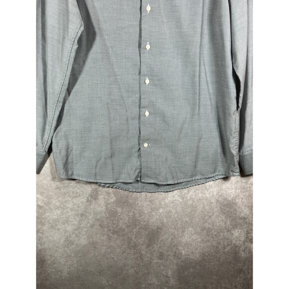 Eton‎ Contemporary Dress Shirt Mens Size 15 3/4 40 Gray Stretch Button Up Cotton - Picture 3 of 11